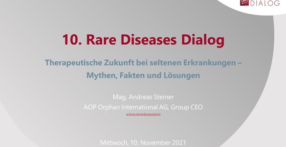 10. Rare Diseases Dialog - Keynote Präsentation
