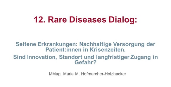 Keynote Präsentation von Frau MMag.  Maria M. Hofmarcher-Holzhacker
